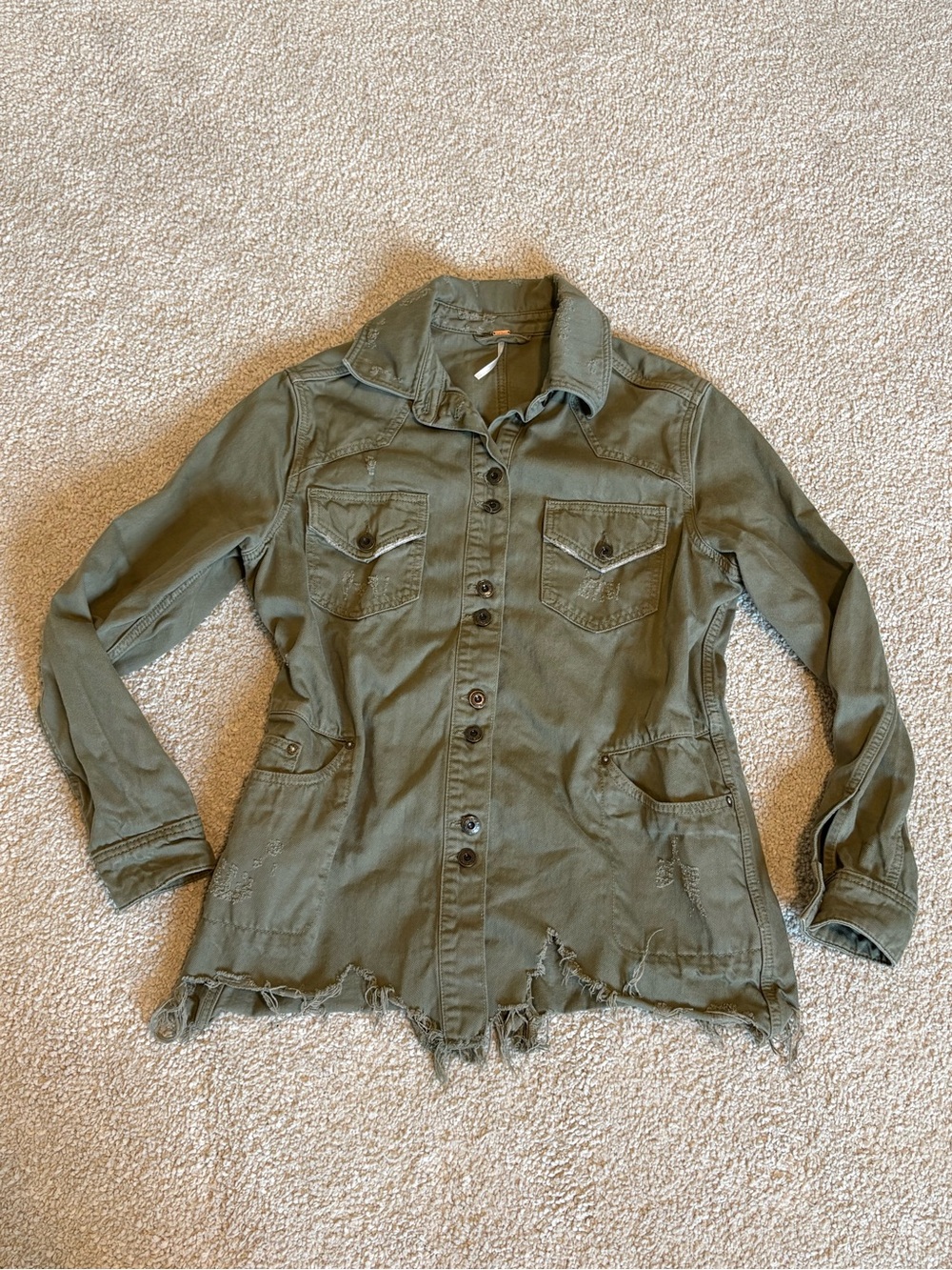 Free People Moonchild Olive Jacket